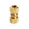 Homeplus+ ATC 3/8 in. Compression X 3/8 in. D Compression Yellow Brass Union 6JC120110701051 - alternate 2